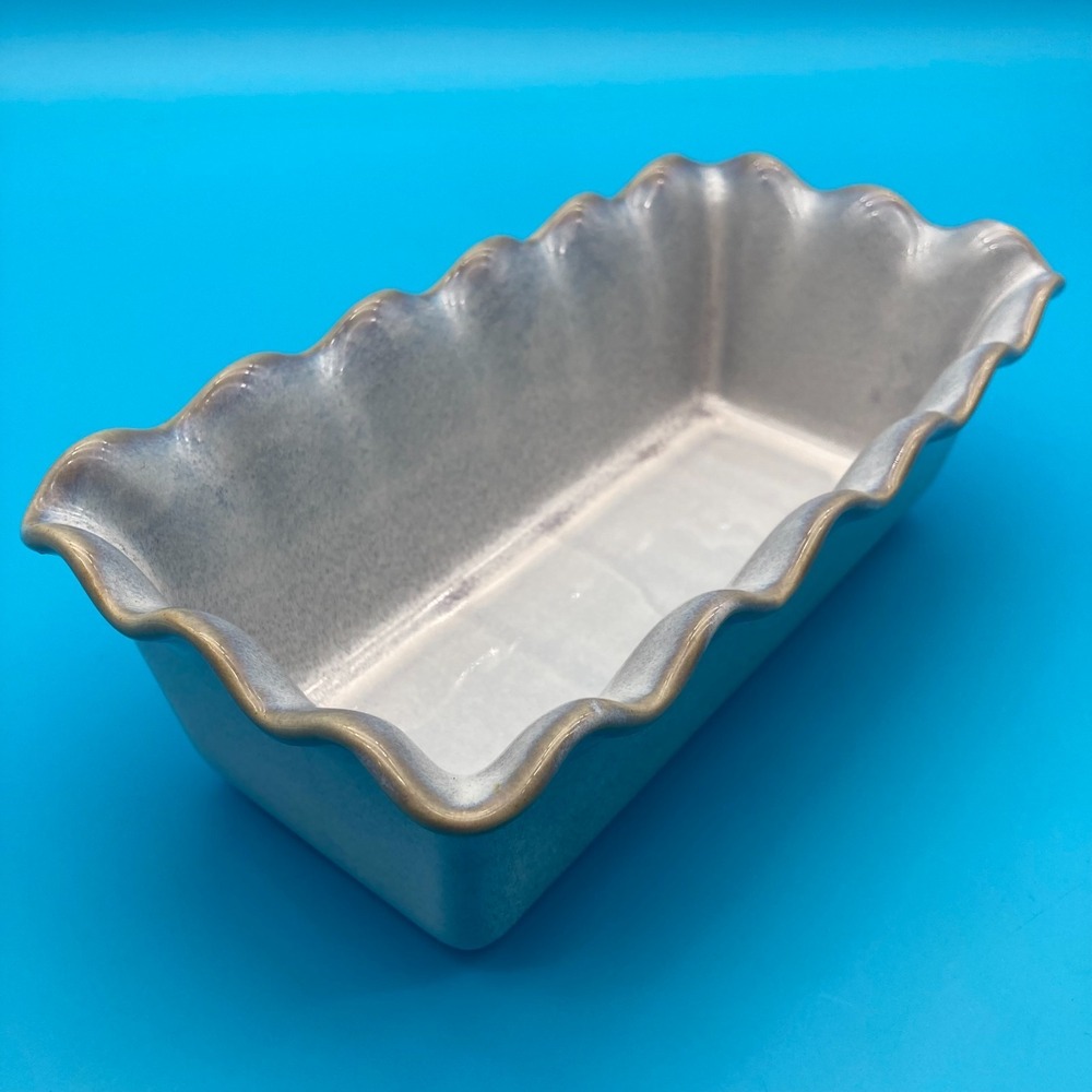 Ciroa Provence Quailty Stonewear Loaf Pan Bread Baker Steel Blue/ Slate Gray
